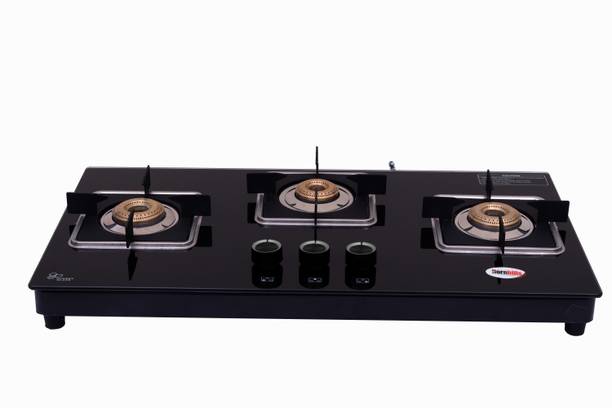 Hornbills HOB Design Mild Steel FRAME Square Pan Support Cast Iron TOP Stainless Steel, Glass Manual Gas Stove