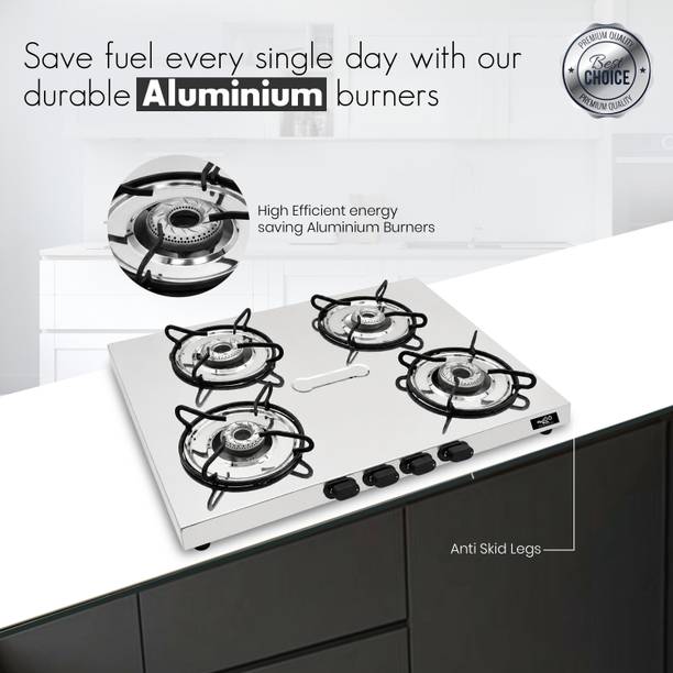 Sigri-wala Primecook Manual Slim SS Stainless Steel Manual Gas Stove
