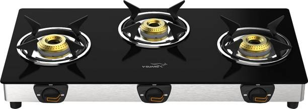 V-Guard VGD 369 SX Glass Manual Gas Stove