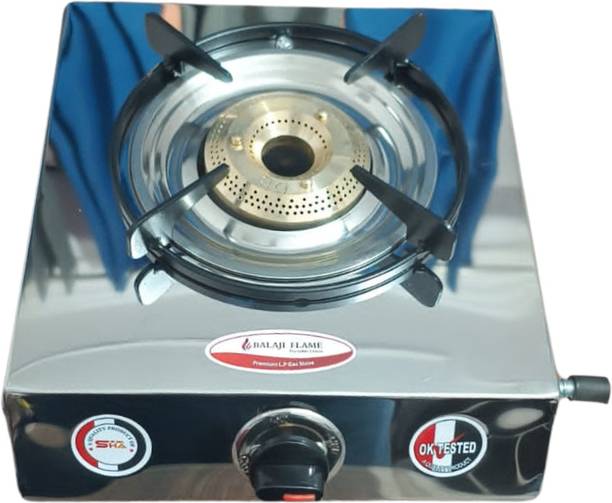 Balajiflame Jumbo Brass Burner, Heavy Stainless Steel Manual Gas Stove
