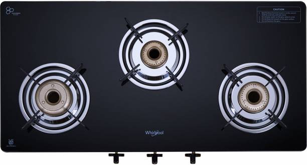 Whirlpool SUPREMO 377 CT Glass Manual Gas Stove