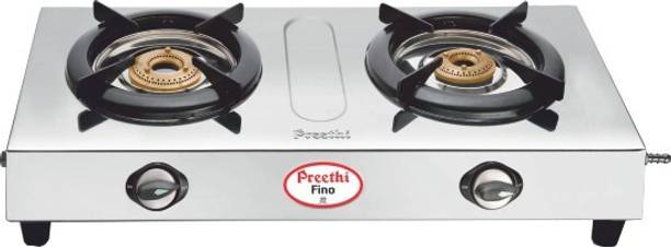 प्रीती Blu Flame Fino स्टेनलेस स्टील मैनुअल गैस चूल्हा