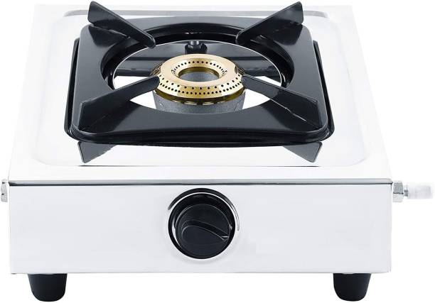 Unique Collection Stainless Steel Single Burner Gas Stove Stainless Steel Manual Gas Stove