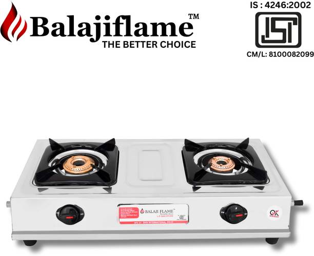 Balajiflame Stainless Steel Manual Gas Stove