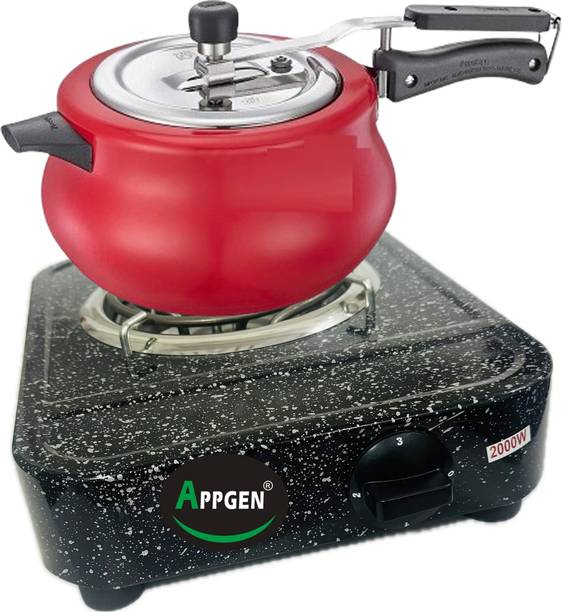 APPGEN 2000 W Induction Cooktop Push Button (Multicolor, I I Works with all Utensils) Electric Cooking Heater