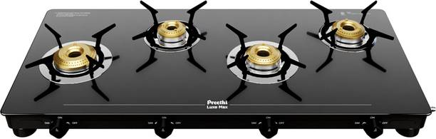 प्रीती Luxe Max 4 Burner मैनुअल गैस चूल्हा
