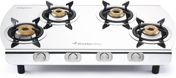 Butterfly Magnum 2mm Thick Rust Proof Body Stainless Steel Manual Gas Stove