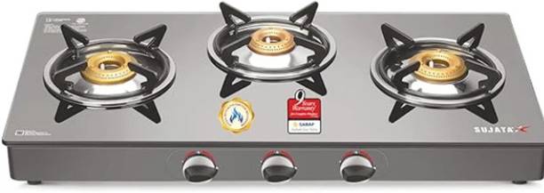 SUJATA STANDARD 3B Glass Manual Gas Stove