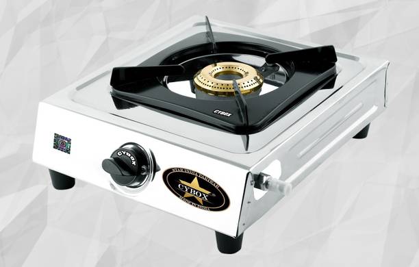 CYBOX Heavy Single Burner Gas Stove S0015 Stainless Steel Manual Gas Stove