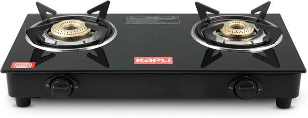 कपली Premium 2 Burner Manual Sleek & Compact Stove High Efficiency Burner For LPG मैनुअल गैस चूल्हा
