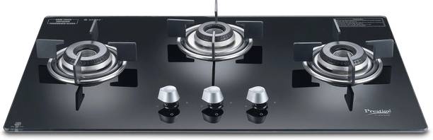 Prestige Marvella HOB-AI 3B Glass Top Ultra-Slim Body|Specially Designed Sabaf Burner Glass Automatic Hob