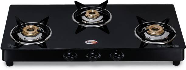 Hornbills 07 LPG Toughened Glass Mirror Finish, Rust Resistance Texture, Heavy Pan Support Glass Manual Gas Stove