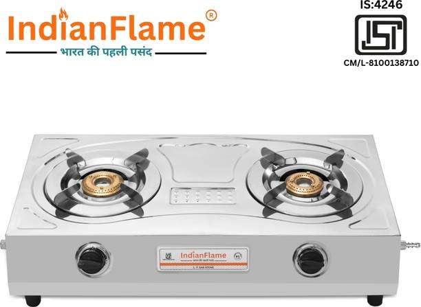 IndianFlame Steel Support Stainless Steel Manual Gas Stove