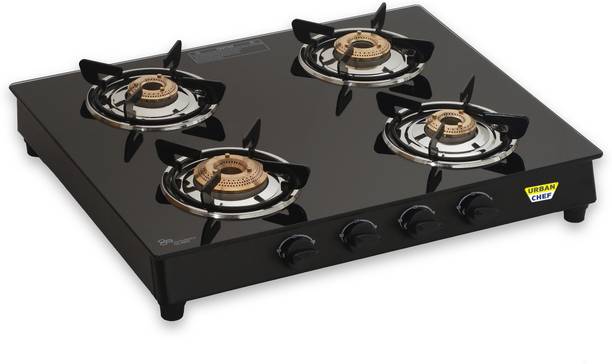 Urban Chef ISI certified Bright Magic Glass Manual Gas Stove
