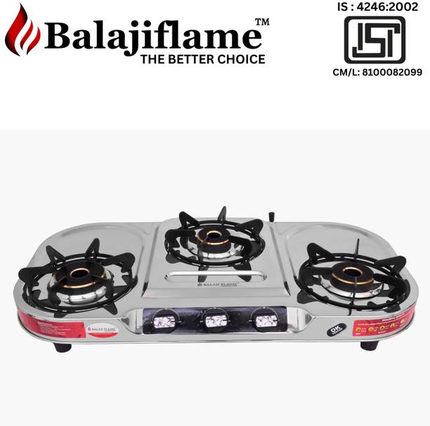 Balajiflame Stainless Steel Manual Gas Stove