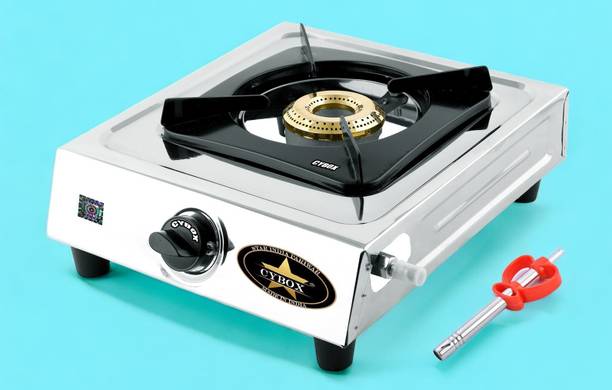 CYBOX Heavy Single Burner Gas Stove With Lighter GS1 Stainless Steel Manual Gas Stove