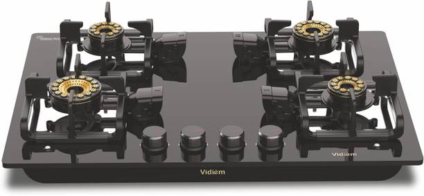Vidiem Vidiem Vogue V1 4 Burner Glass Manual Hob