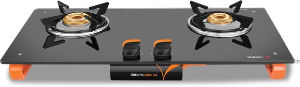 विदिएम Air Plus 2 Burner ग्लास मैनुअल गैस चूल्हा