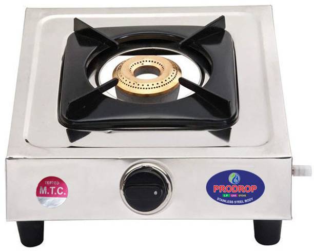 Prodrop 1 burner Stainless Steel Manual Gas Stove