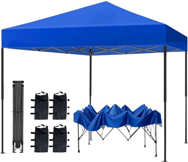 ROOTS & LEAF 10x10 Ft Waterproof Gazebo Canopy with Sand Bags for Outdoor & Terrace Metal Gazebo