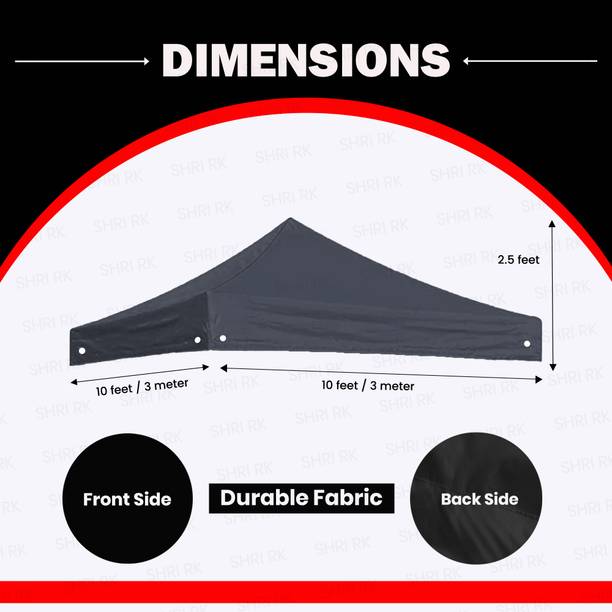 Shri R K 10X10 ft Gazebo Replacement Top Cover Fabric Gazebo
