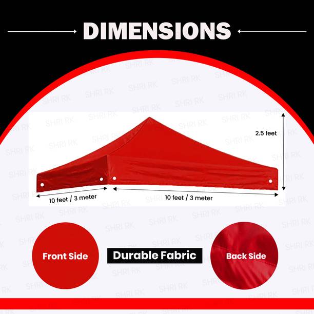 Shri R K 10X10 ft Gazebo Replacement Top Cover Fabric Gazebo
