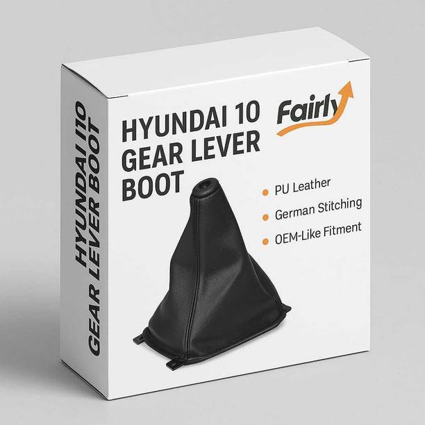 Fairly Fairly Hyundai i10 Gear Lever Boot – Premium PU Leather Gear cover – OEM Fit Gear Knob