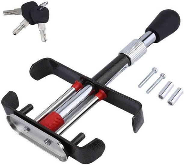 AutoBizarre Anti-Theft Heavy Duty Car Brake Clutch Pedal Lock Security System For All Cars Gear Lock