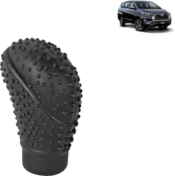 aksmit Anti-Scratch Soft Car Auto Silicone Nonslip Gear Shift Knob Protector Cover (Black) For Innova Crysta Gear Shift Collar