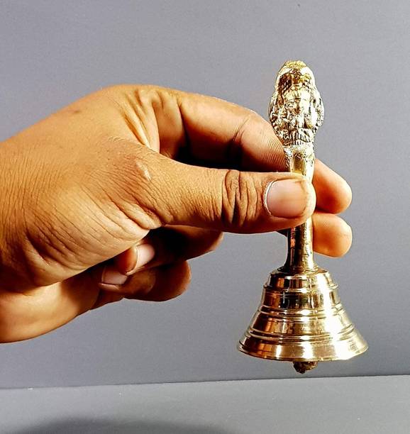 Tia Crafts Garuda Sheshanag Brass Pooja Ghanti Pooja, Religious Item, Brass Bell Pooja Bell Copper Pooja Bell