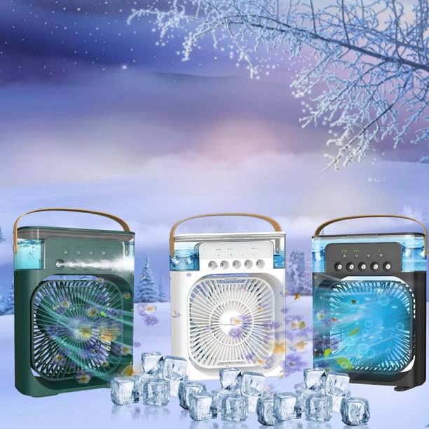EcoBlower Mini Cooler Mist Spray, RGB Night Lamp, Portable For Room, Home Office USB FAN USB Fan
