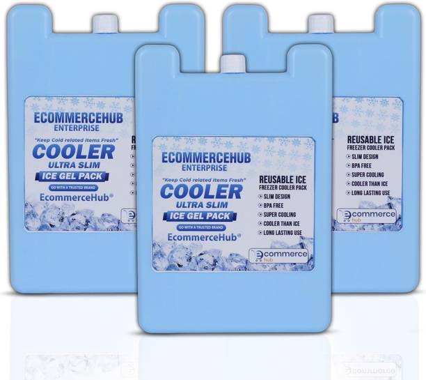 Ecommercehub Ultra Slim Ice Gel Reusable Ice Pack for Cooler bag, Cold Item Shipping Box/Bag Long Lasting, Fully Sealed Freezer Pack for Cold Shippinjg