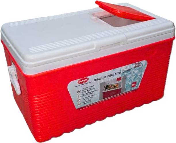 Ghansham Ice Box Manufacturers 50 LTR Plastic Ice Box | Polyethylene Puff Insulation Ice Cooler | Ice Chest Ice Cooler Box