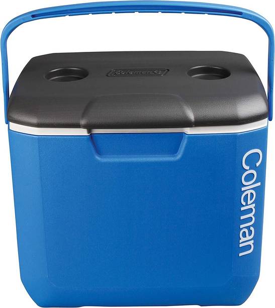 COLEMAN 30Qt Excursion Ice Box, 28L, large ice box holds 38 cans and 2L bottles upright, blue
