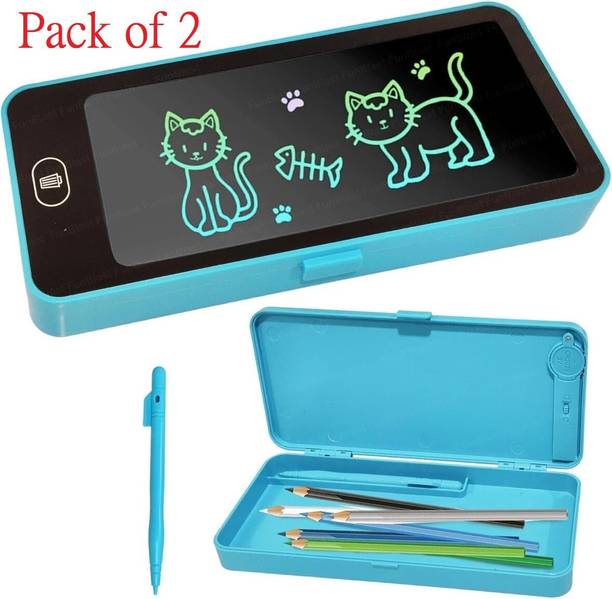 PP INFINITY 2 in 1 LCD Digital Slate Writing Tablet Pencil Geometry Box for Kids Geometry Box