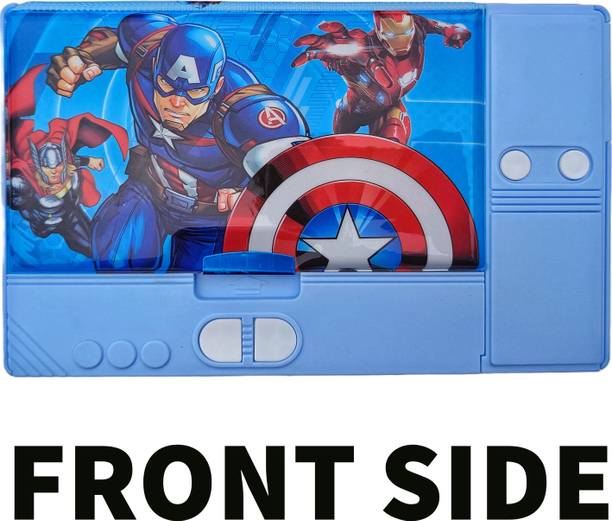 Qurbat Avengers Jumbo Geometry box, Multifunctional Geometry box for boys and girls Geometry Box