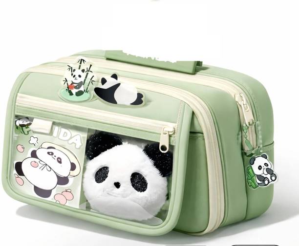 Akvanar panda Pencil pouch Large Capacity School Pouch Bag Pouch Pencil Geometry Box