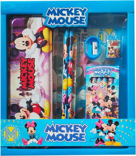 tishna Mickey Mouse Stationary Gift Set for Girls, Boys Mickey Mouse Designed Set Geometry Box