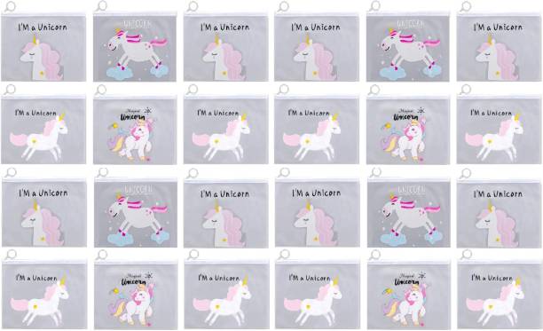 Pvention Multipurpose Unicorn Design Stationery Pouch Perfect Return Gift For Kids Girls Unicorn Art Polyester Pencil Boxes