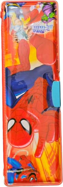 Karmik Different Colour Kids Superhero Pencil Stationery Organizer Box for School Pic 1 Geometry Box
