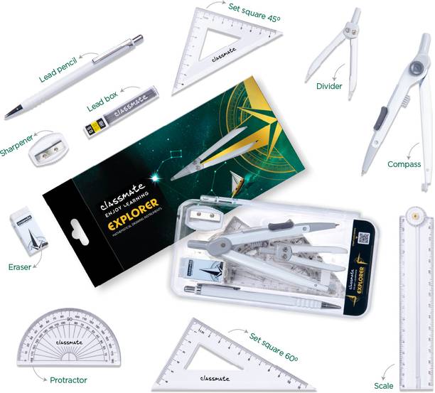 Classmate Explorer Geometry Box Rs.400 Geometry Box