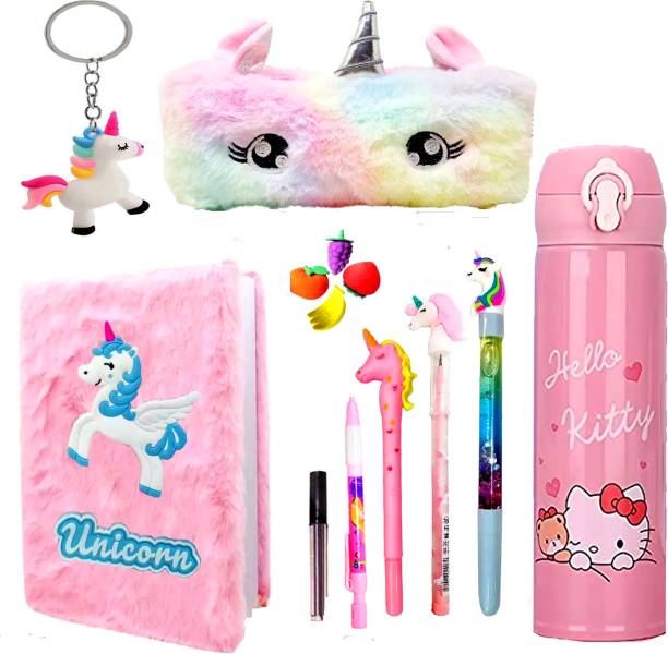 Conjoin UNICORN STATIONERY COMBO,PENCIL POUCH SCHOOL STATIONERY BOX, FOR GIRLS Geometry Box