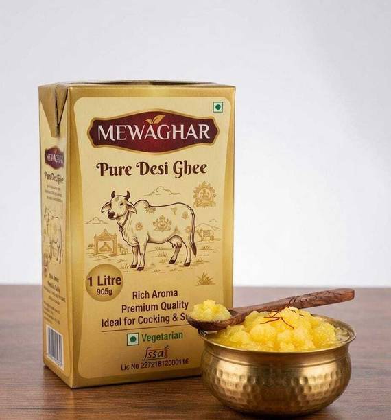 MEWAGHAR Ghee | Pure Desi Ghee | Rich Aroma & Taste | 1L Ghee Box