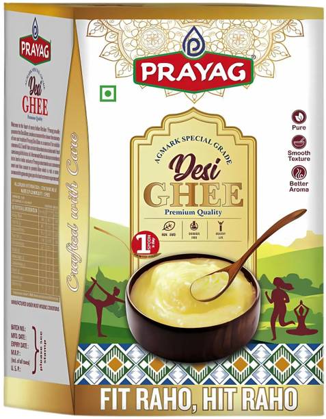 PRAYAG Milk & Milk Products Pure Desi Ghee 500ml Tetra ...
