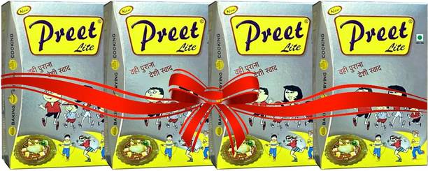Preet Lite Cooking Medium Half Litre Combo Pack for 4 Pcs Tetrapack
