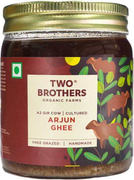 Two Brothers Organic Farms Arjun Ghee 250 ml Glass Bottle