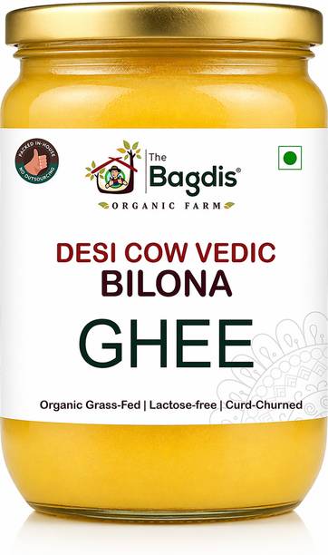 The Bagdis Vedic Ghee, Desi Cow's Pure A2 Ghee, Bilona Ghee, Organic Desi Ghee Ghee Glass Bottle