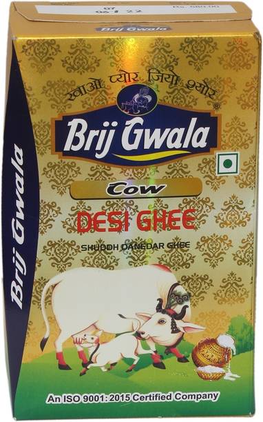 brij gwala Pure Cow Ghee for Better Digestion and Immunity Ghee Tetrapack
