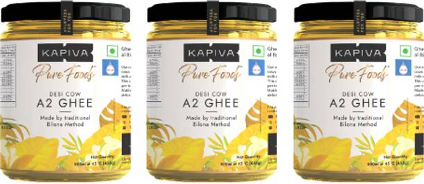 Kapiva A2 Desi Ghee (Helps Reduces Joint Pain and Improves Heart Functioning) Glass Bottle
