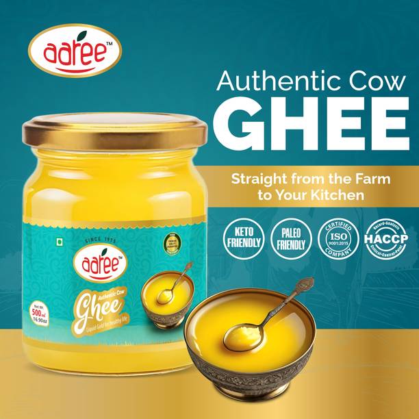 AAREE Premium Authentic Cow Ghee – Pure, Natural & Nutrient-Rich Desi Ghee Ghee Mason Jar